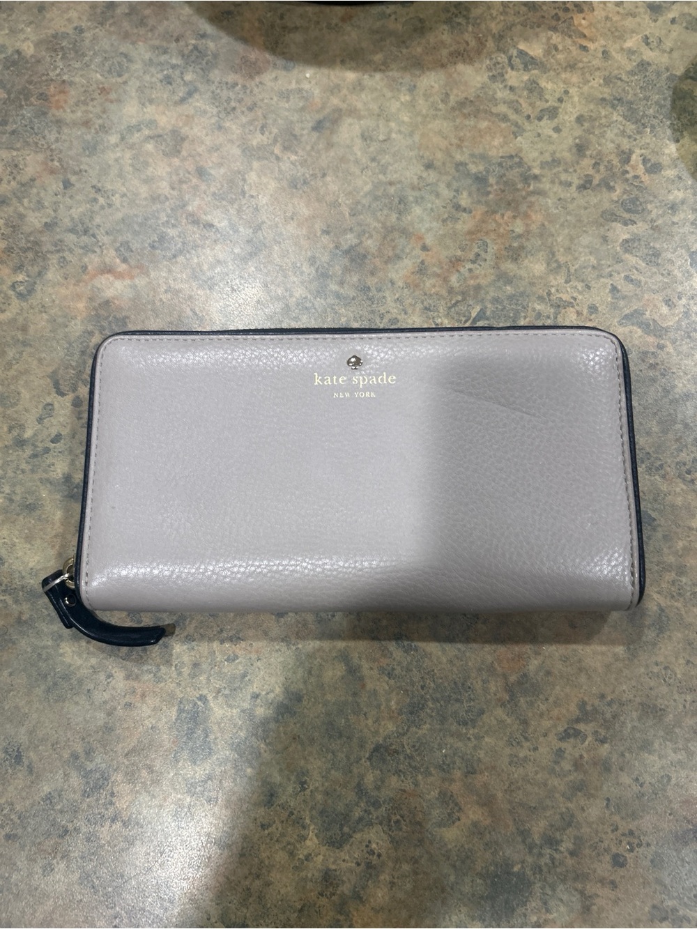 Kate Spade Pebbled Leather Zip-Around Continental Wallet